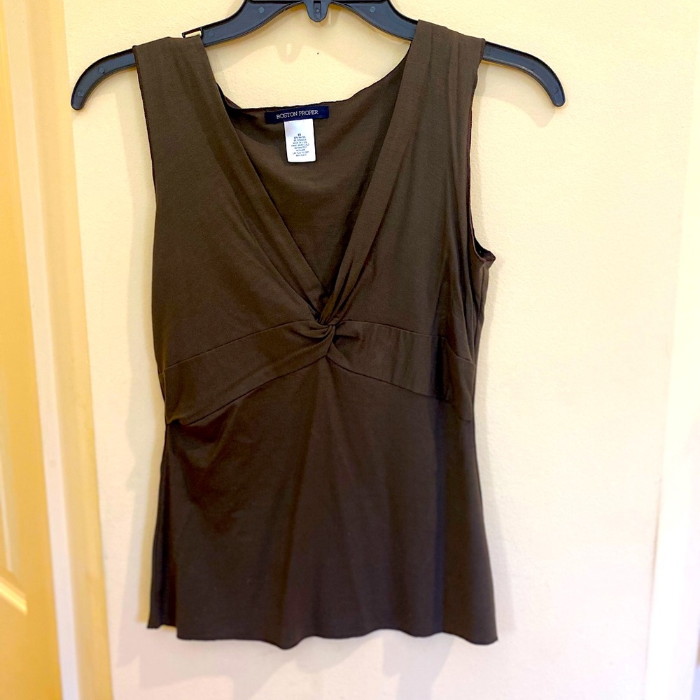 Boston Proper Brown Tank Top